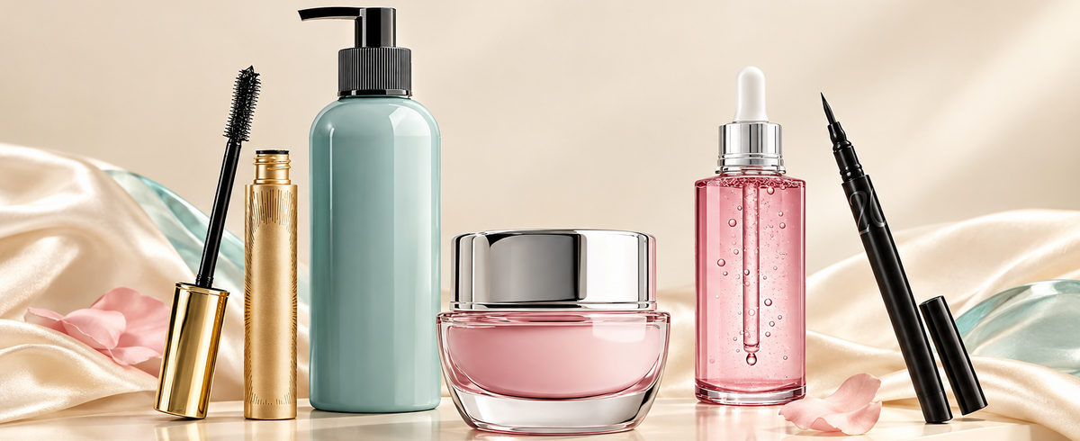 All collection product-only banner featuring skincare, body care and eye makeup