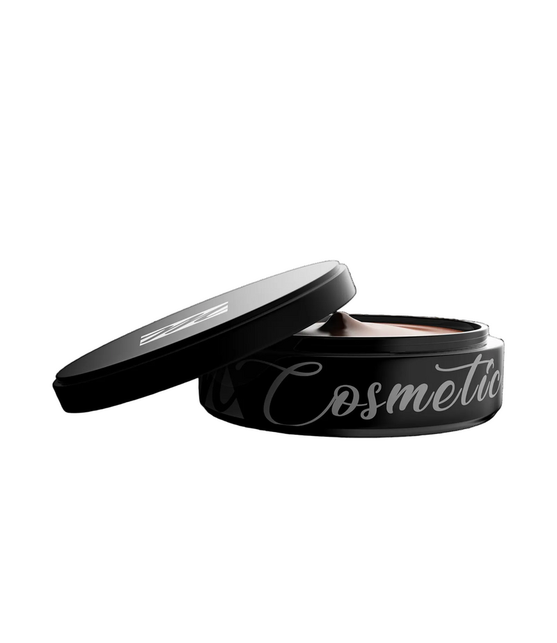 Noir Luxe Face Cream in matte black cosmetic jar with silver script