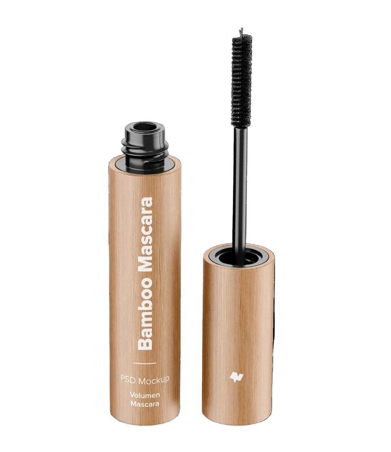 Bamboo Volume Mascara in natural bamboo tube with brush