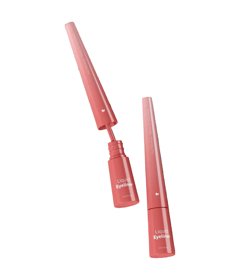 Rose Liquid Eyeliner with fine tip applicator in rose packaging