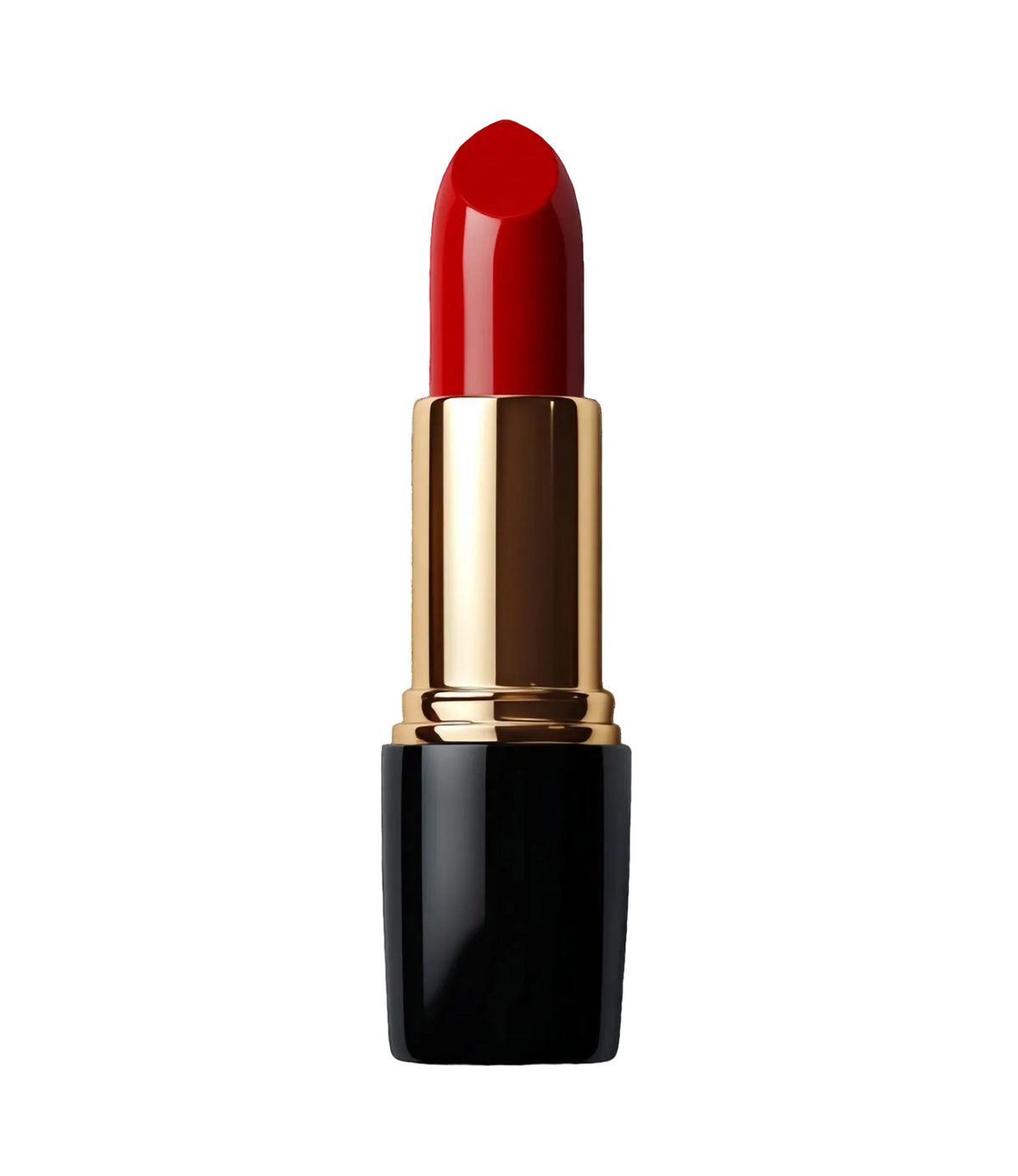 Rouge Noir Luxury Lipstick red bullet in black gold case