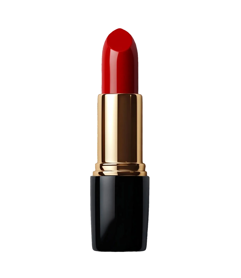 Rouge Noir Luxury Lipstick red bullet in black gold case